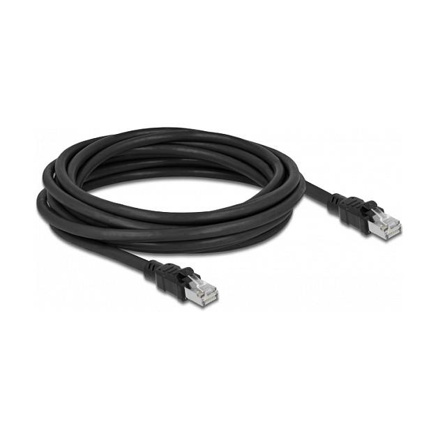 Kabllo për Rrjet DeLOCK 80116 / Cat 6A / F/UTP / RJ-45 / 10 Gbit/s / 5m - Zezë - 1
