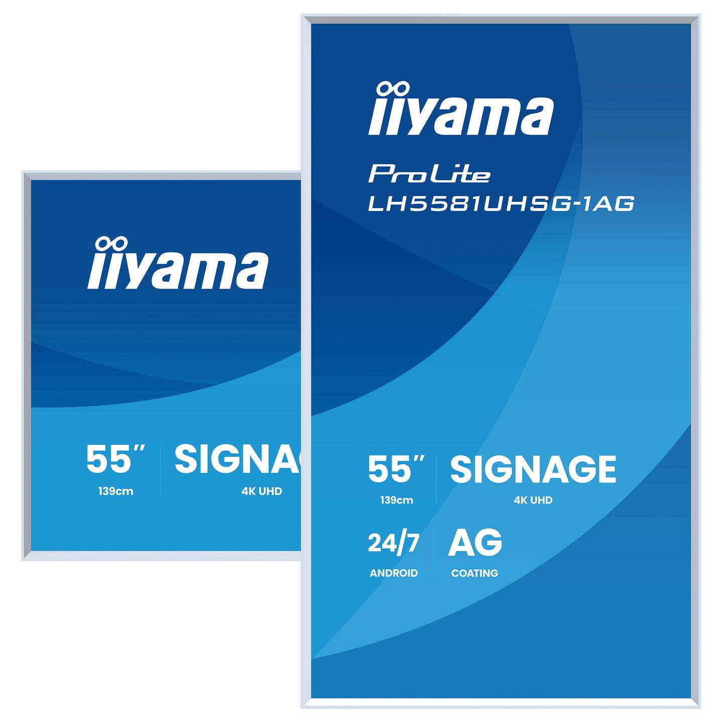 Digital Signage iiyama ProLite LH5581UHSG-1AG, 54.6", 4K UHD, VA, 4GB, 32GB, HDMI, USB - Zezë - 5