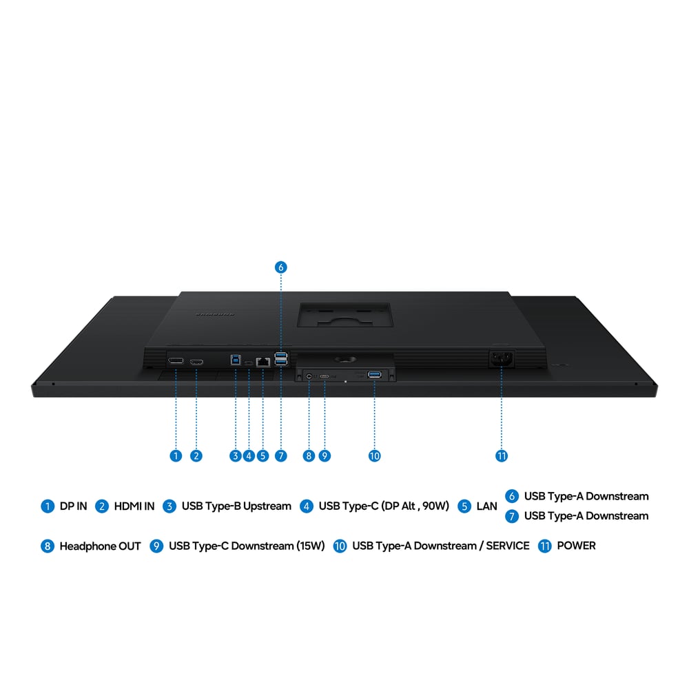 Monitor Samsung ViewFinity S8 / 27" / UHD IPS / 60Hz / 5ms / HDMI+DisplayPort+USB-C - Zezë - 7