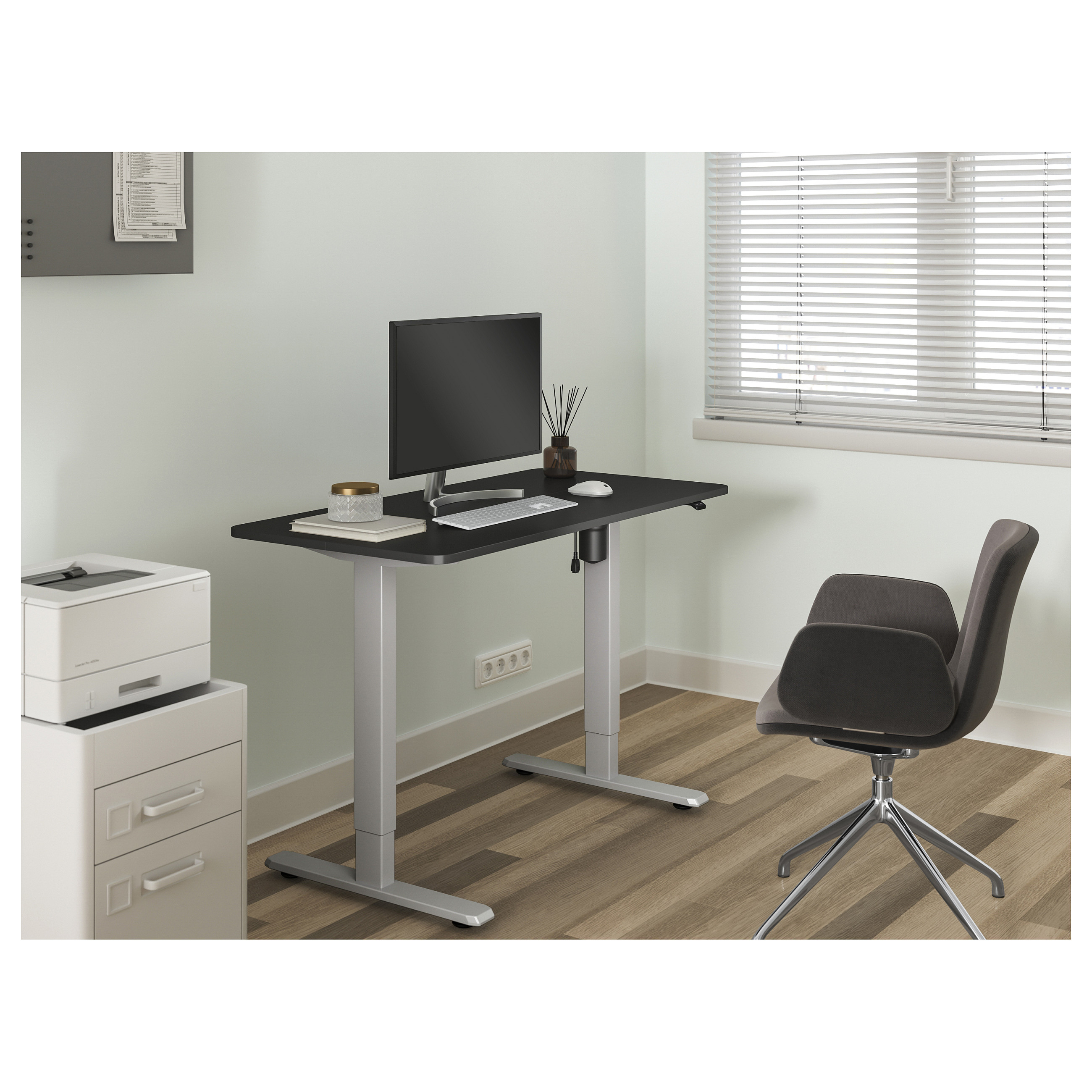 Tavolinë Pune Equip ERGO Electric Sit-Stand / 118 x 60 x 120 cm - Gri - 7