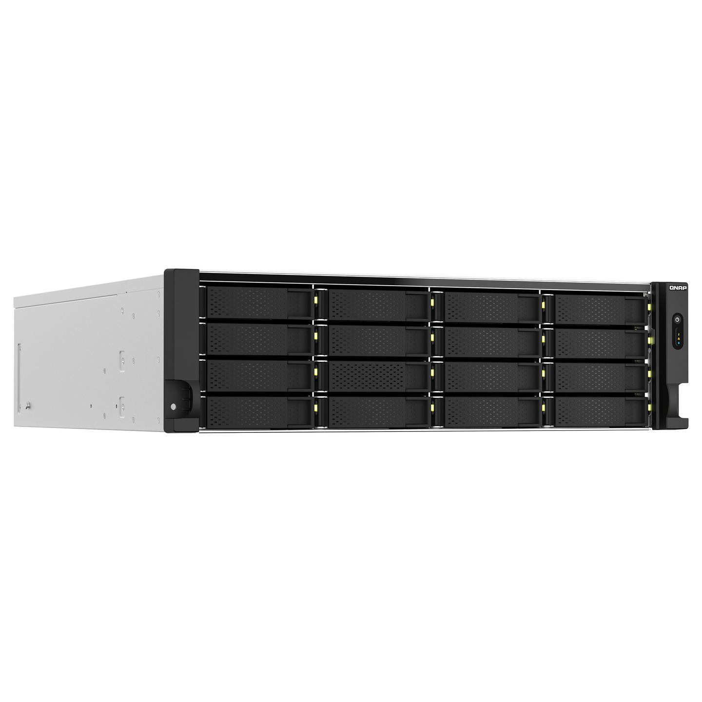 QNAP TS-h2287XU-RP-E2336-32G, Server NAS Rack 3U, 22-Bay (16× 3.5″ HDD + 6× 2.5″ SSD), Intel Xeon E-2336 6-Core, 32GB ECC DDR4, 2× 10GbE + 2× 2.5GbE, 2× 550W Redundant PSU - 2
