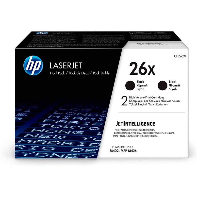 Toner HP 26X / CF226XD / 2x9.000 faqe – Zezë