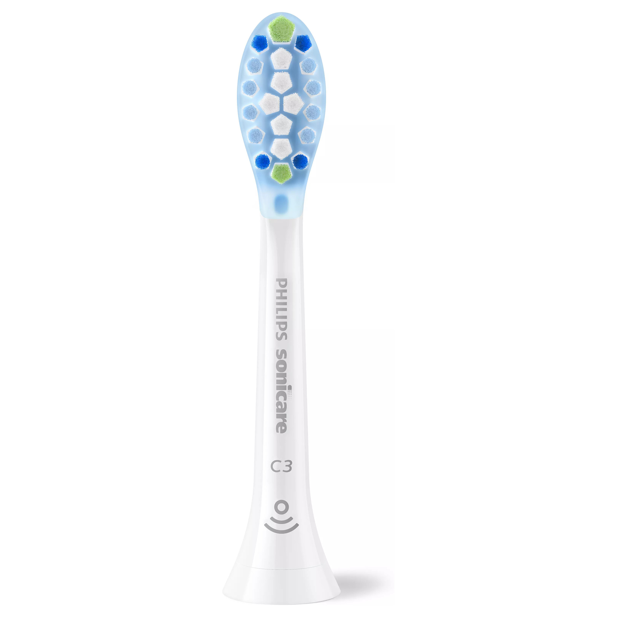 Koka zëvendësuese për furçë dhëmbësh Philips Sonicare C3 Premium Plaque Defence HX9044/87 / BrushSync / Click-On / Medium-Soft / 4 Copë – Bardhë - 2