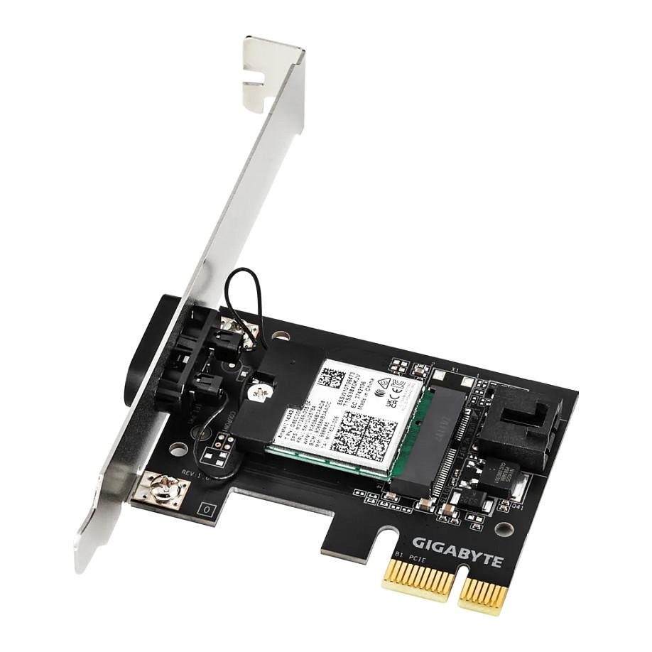 Kartë Rrjeti GIGABYTE GC-WFAX210, Wi-Fi 6E AX210, Tri-Band, Bluetooth 5.2, PCIe 4.0 x1