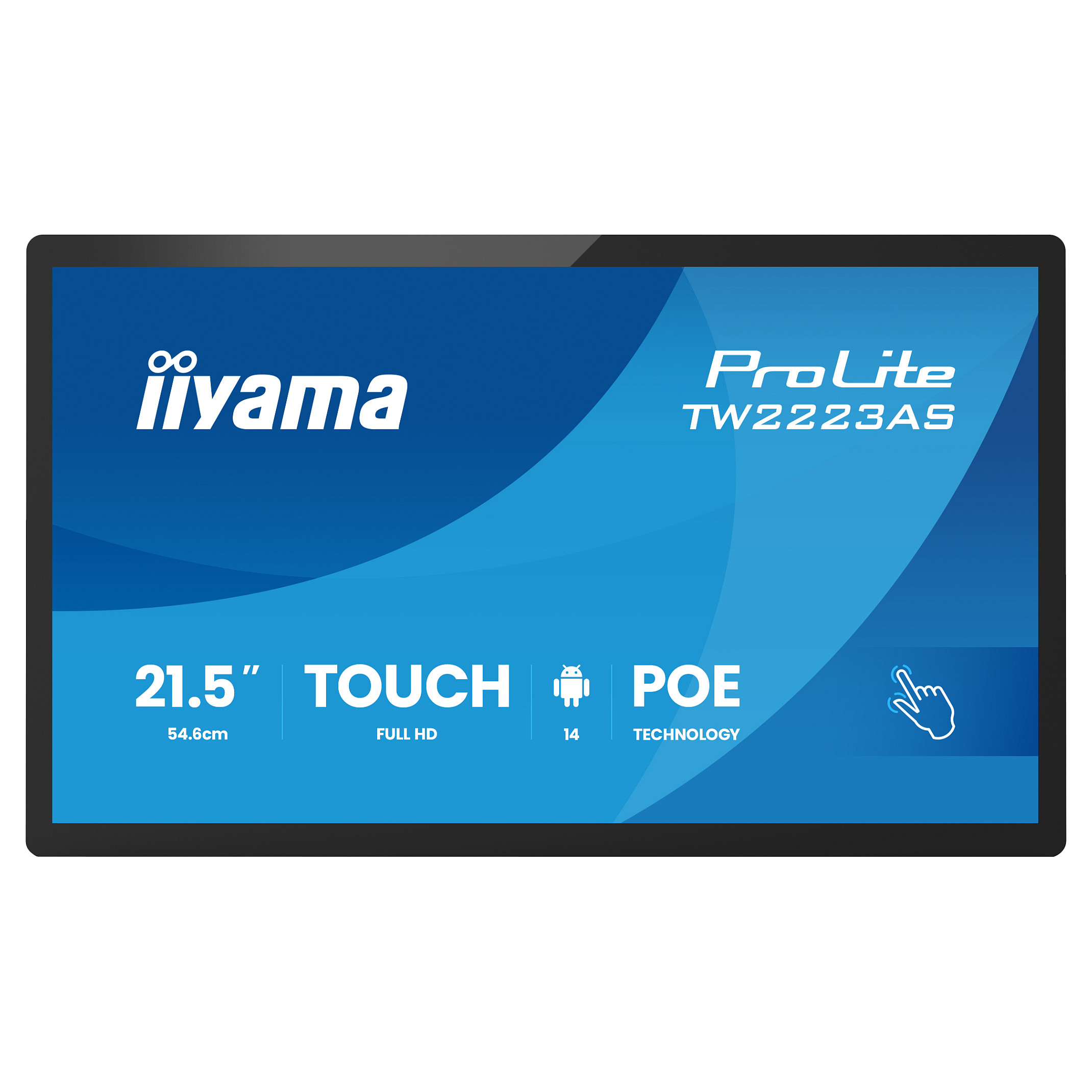 Monitor iiyama55.0cm TW2223AS-B3P / 21.5' / Full HD IPS Multi Touch / 14ms / USB-C+Card Reader - Zezë - 3