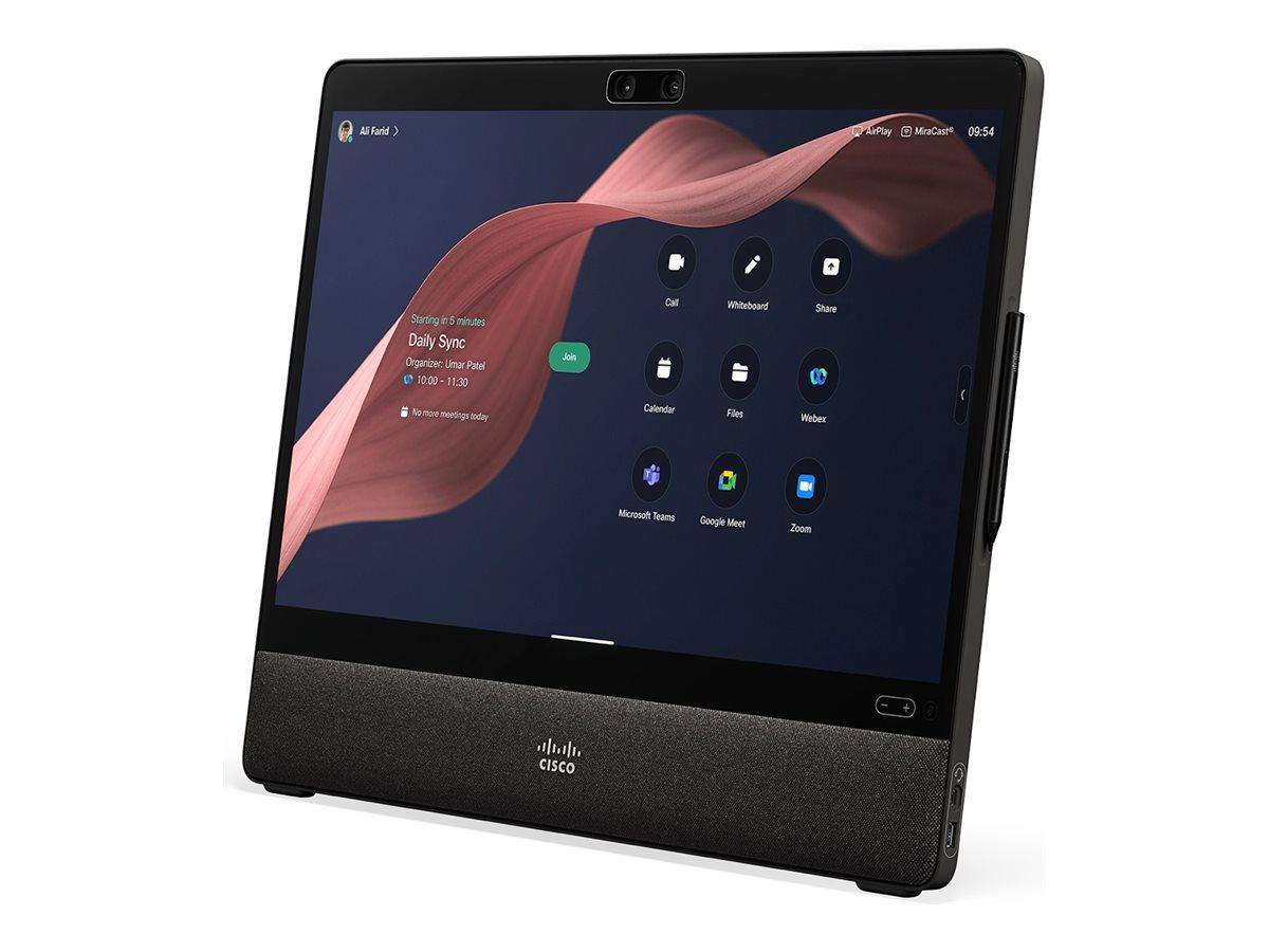 Sistem për Konferencë Cisco Webex Desk Pro G2 / 27" / 4K / Touchscreen / 48 MP / Wi-Fi 6E - Zezë