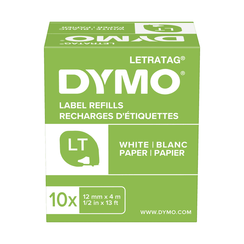 Shirit për Printer 3D Dymo Colour Ribbon 72150 / S0721510 - Zezë mbi Bardhë - 2