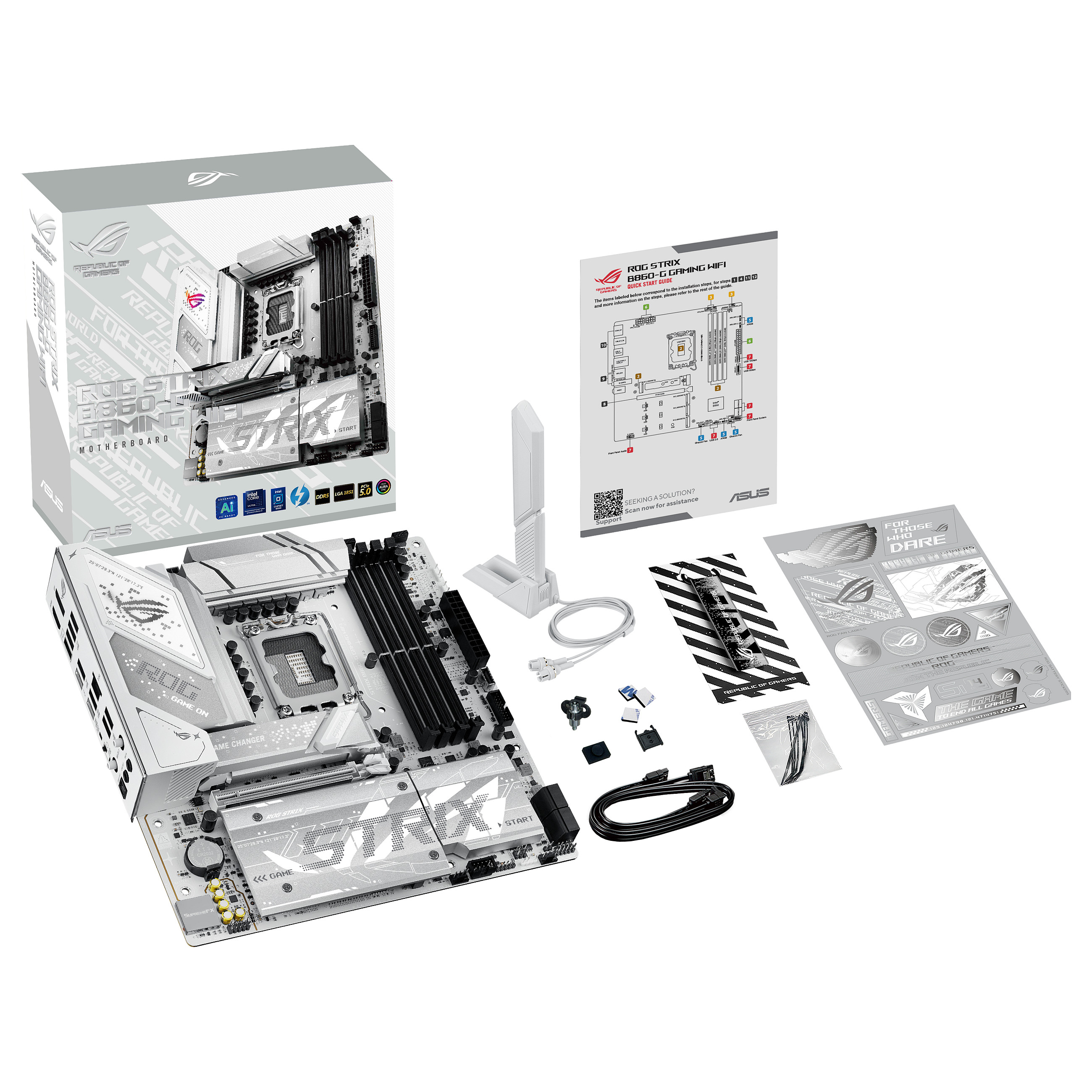 Pllakë Amë MB Intel LGA1851 ASUS ROG STRIX B860-G GAMING WIFI DDR5 - 11