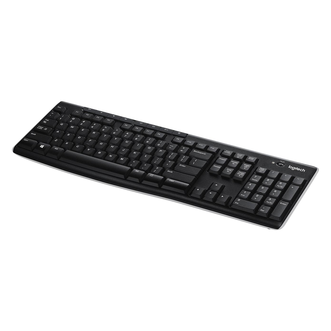 Tastierë pa kabllo Logitech K270 / QWERTY US International / Full-Size / Membranë / NumPad / Logitech Unifying / 2.4 GHz – Zezë - 5