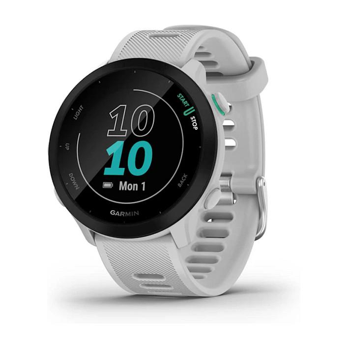 Orë e mençur Garmin Forerunner 55 / 42mm / MIP 1.04" / GPS / Bluetooth / ANT+ / 5 ATM / 14 Ditë Bateri - Bardhë - 1