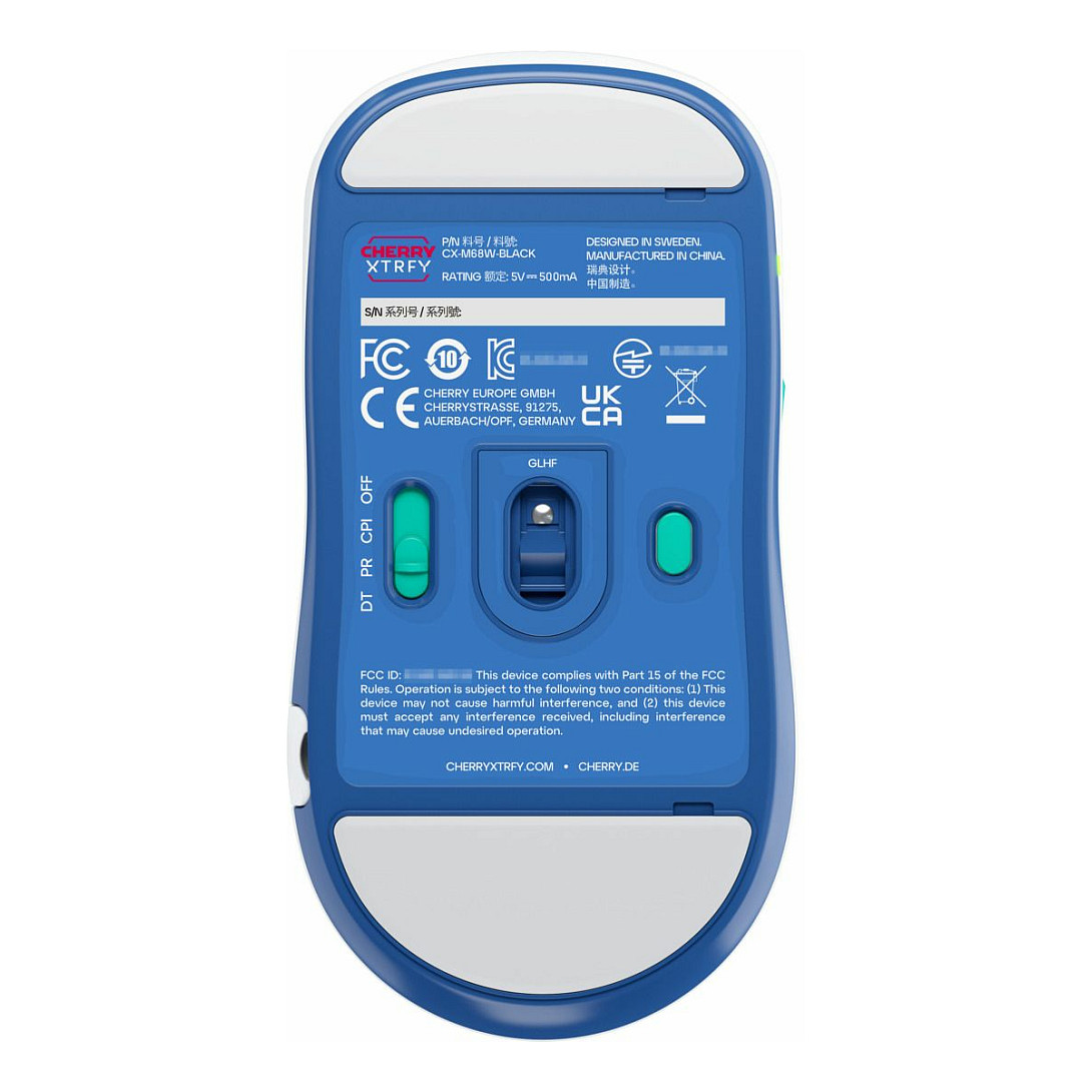 Maus pa kabllo CHERRY XTRFY M68 Wireless – Bardhë - 7