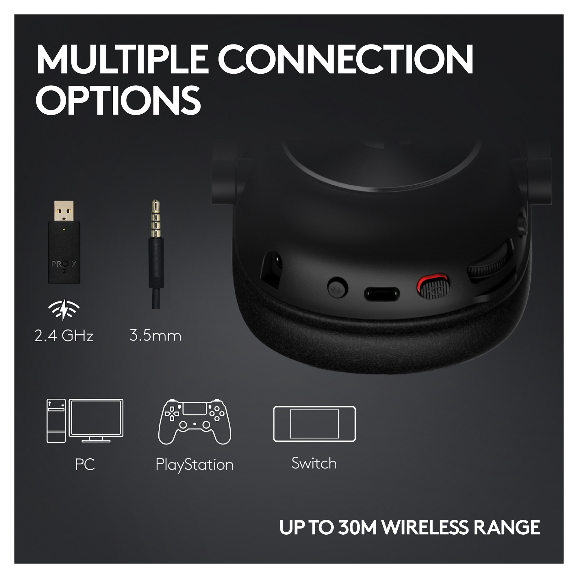 Kufje Gaming Logitech PRO X 2 Lightspeed Wireless - Rozë - 11