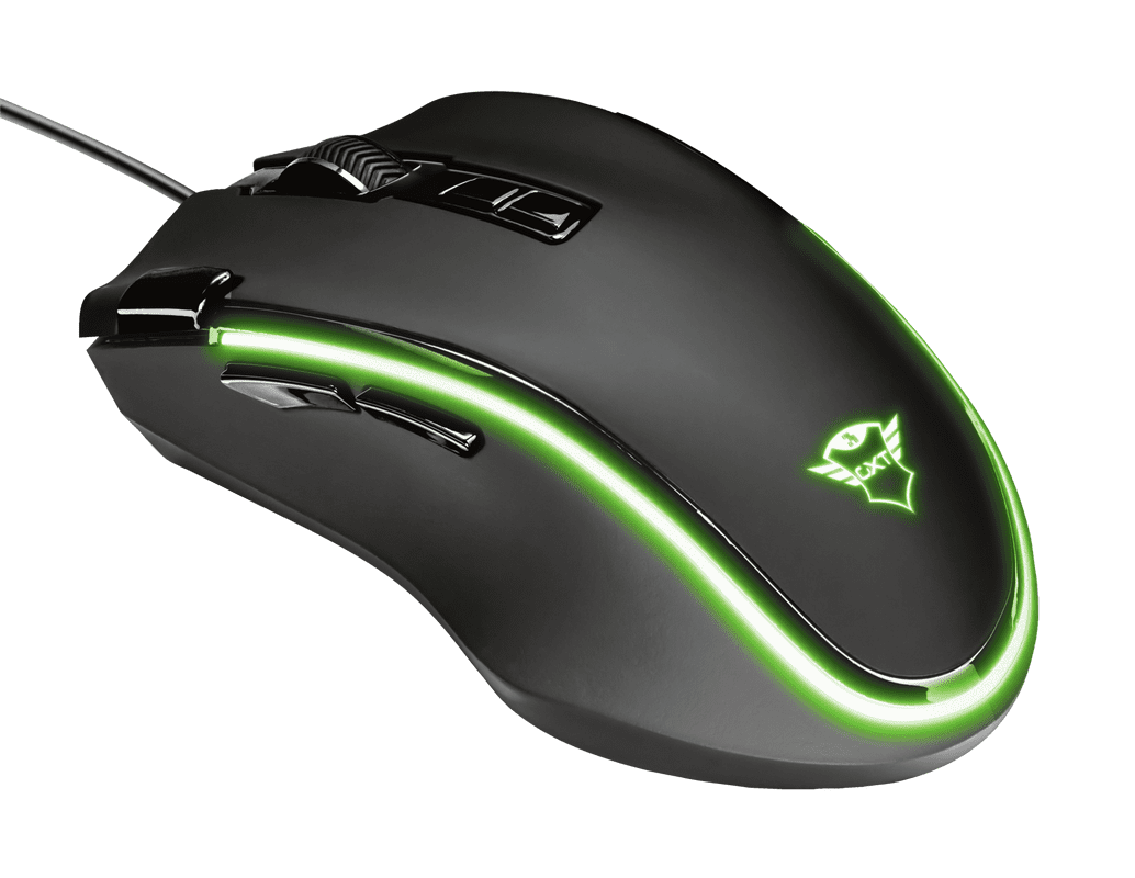 Maus Gaming Trust GXT188 Laban / 100-15.000 DPI / 125-1000Hz / 300 IPS / USB 2.0 / 1.8m / RGB / I zi - 7