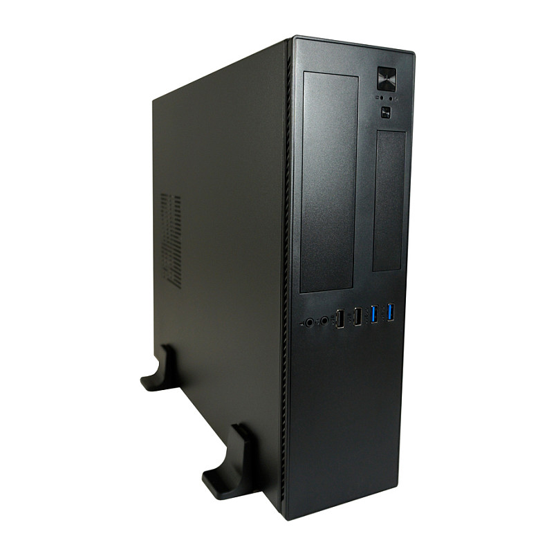 Kasë PC LC-Power LC-1406MB-TFX-ON / Micro Tower / Micro-ATX + Mini-ITX / 80mm Fan Support / 2.5"/3.5" HDD / TFX PSU - Zezë - 5