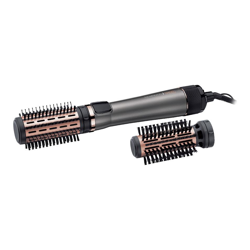 Stilues për flokë me ajër Remington Keratin Protect AS8810 / Rotating / Ceramic / 1000 W / 2 Furça - Zezë/Ari/Hiri