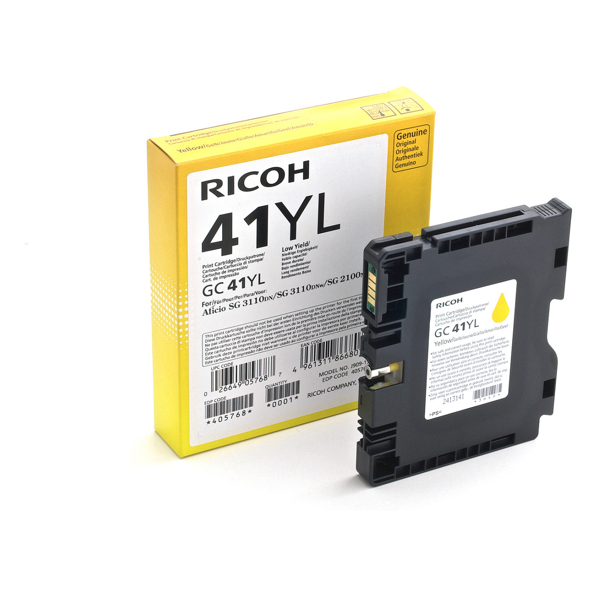 INK Ricoh Ink Cartridge GC41YL / 405768 – Verdhë - 2