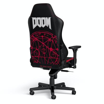 Karrige Gaming noblechairs HERO DOOM Edition / 4D Armrests / Lumbar Support / 90–125° / 150kg – Zezë/Kuqe - 4