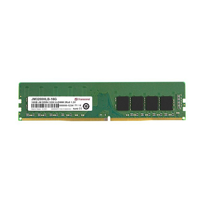 RAM Memorie DDR4 Transcend DIMM / 16GB / 1×16GB / Single‑Module / JetRAM - 1
