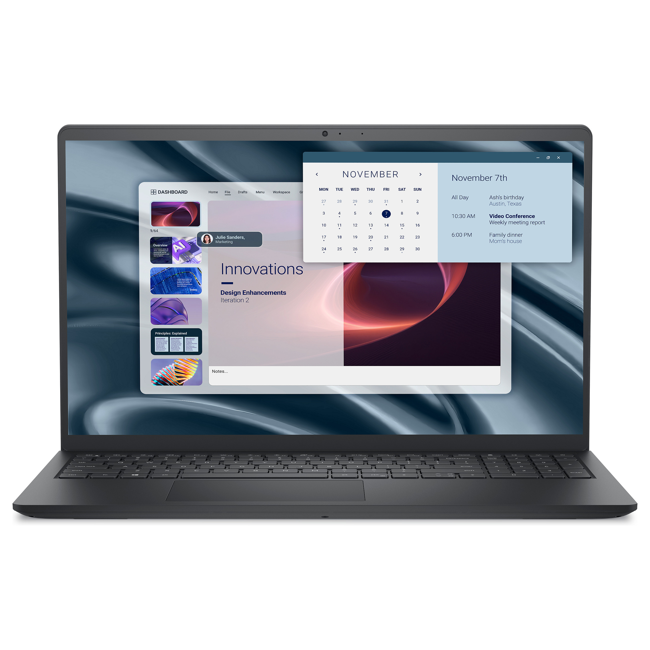 Laptop Dell PRO 15 ESSENTIAL PV15255 / Ryzen 3 7320U / 8GB LPDDR5 / 512GB / 15.6" Full HD IPS / Radeon 610M / DE  - Zezë - 2