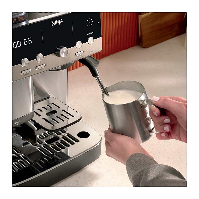 Aparat për Espresso dhe Kafe me Filtër Ninja Luxe Café MINI ES301EU, 1650 W, Mulli i Integruar – Zezë/Argjend - 7