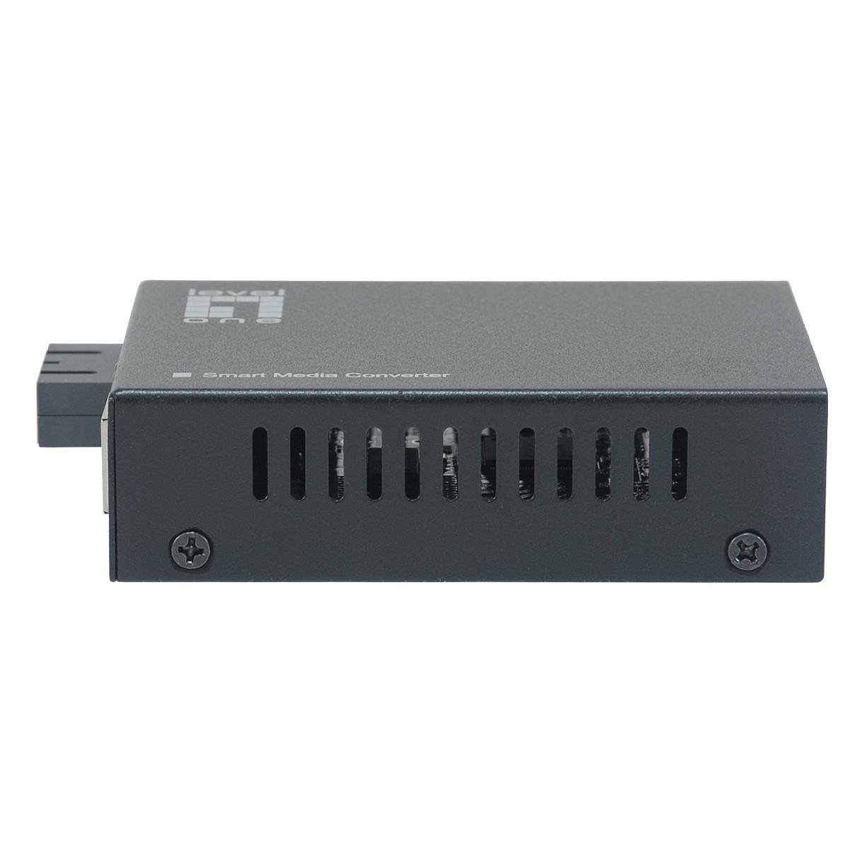 Konvertues Medias LevelOne GVM-2001, Gigabit Ethernet në Fibër Optike SC, Multi-Mode, 850 nm, 500 m - Zezë - 3