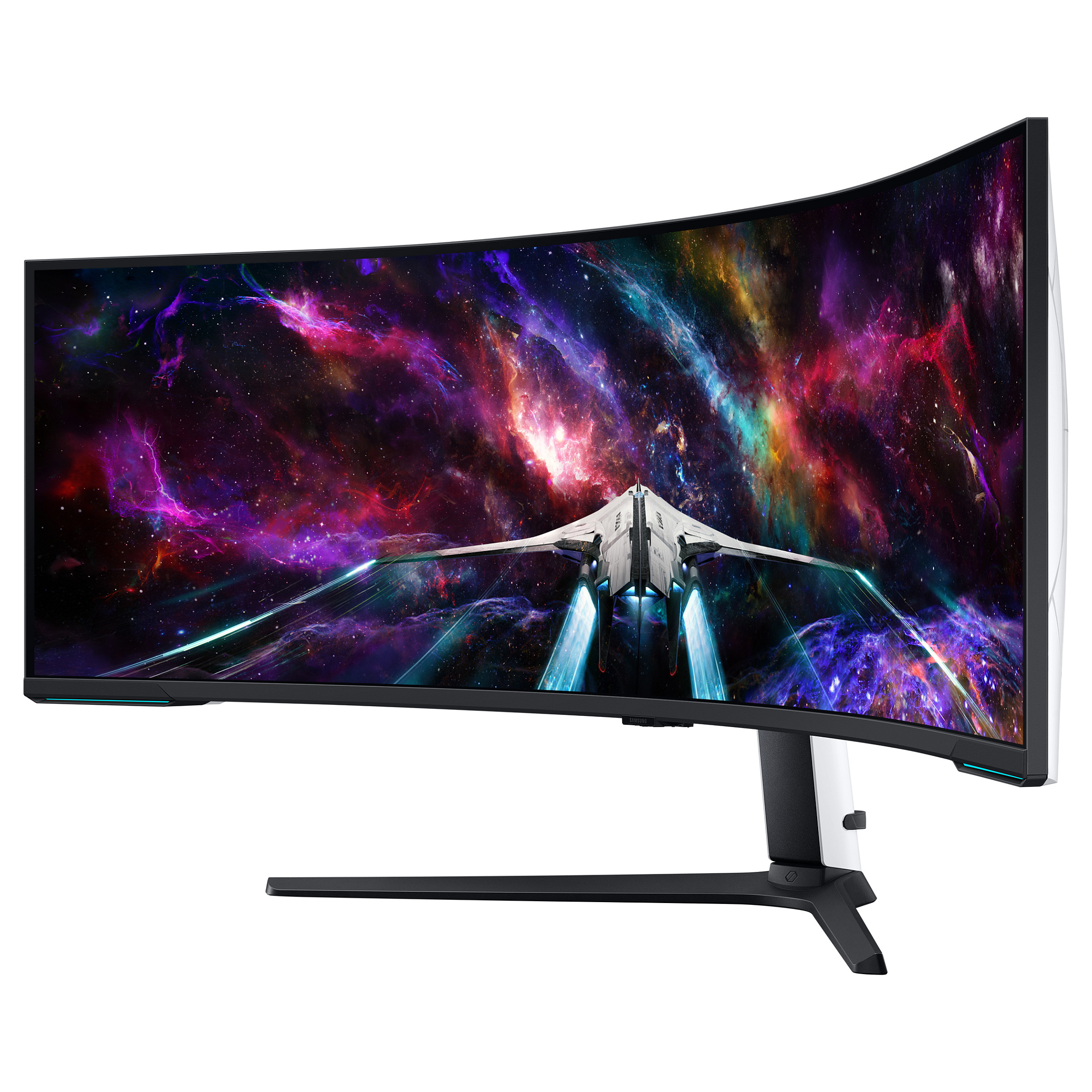144cm/57" (7680x2160) Samsung Odyssey Neo G9 S57CG952NU 32:9 Dual UHD HDR1000 Curved 1ms 240Hz HDMI DP USB Black/White - 4