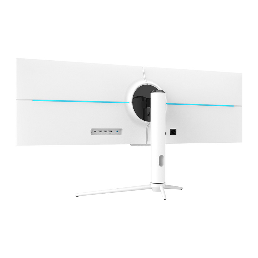 Monitor LC-Power LC-M44-DFHD-120 / 43.8" / Ultrawide Double Full HD IPS-ADS Curved/ 120Hz / 1ms / USB-C+HDMI+DP+USB - Bardhë - 6