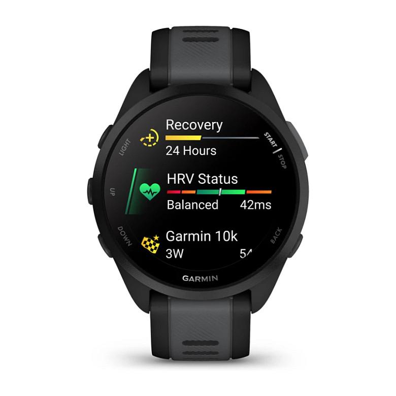 Orë e mençur Garmin Forerunner 165 / 43mm / AMOLED / GPS / Bluetooth / Wi-Fi / 4GB - Zezë/Hiri - 4