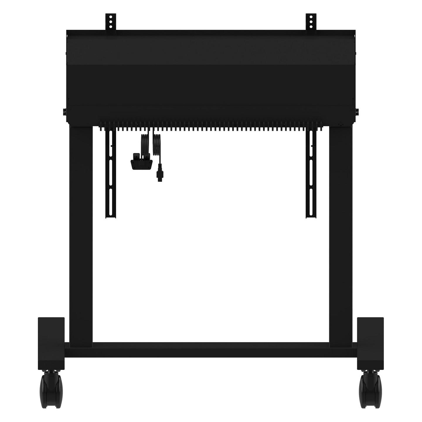 Mbajtëse për Monitor iiyama / 55″–105″ / deri në 120 kg / Elektrike / Rregullim Lartësie 950 mm / me Rrota - Zezë - 18