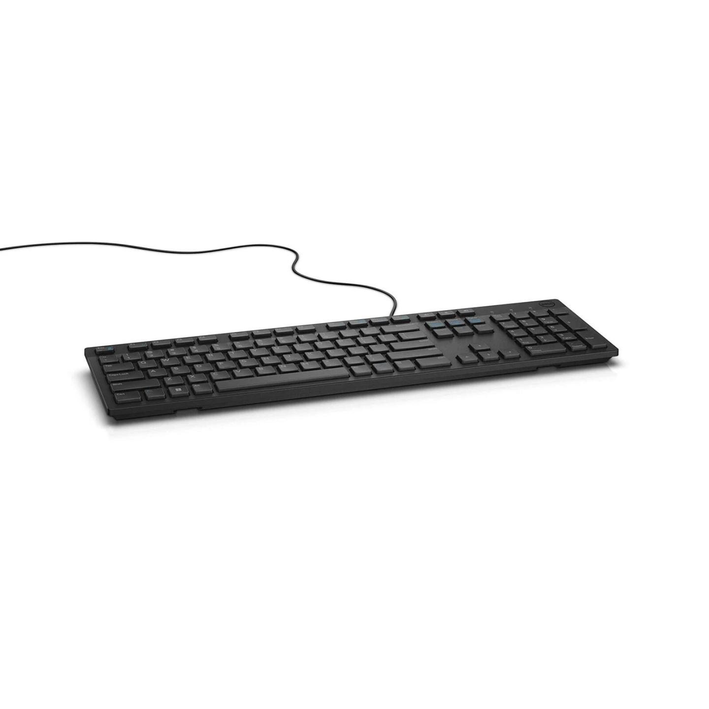 Tastierë me kabllo Dell KB216 / USB / Full-Size / UK QWERTY - Zezë - 2