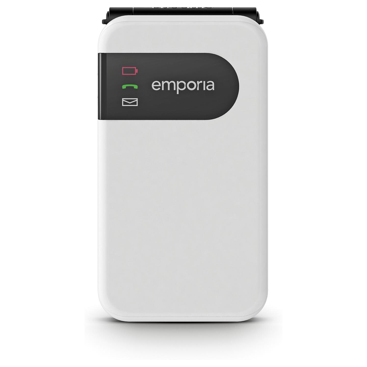 Telefon Emporia SIMPLICITYglam V3 / 2.8" / 2G / Bluetooth 3.0 / 32 MB RAM / 64 MB / USB-C / 1300 mAh - Bardhë