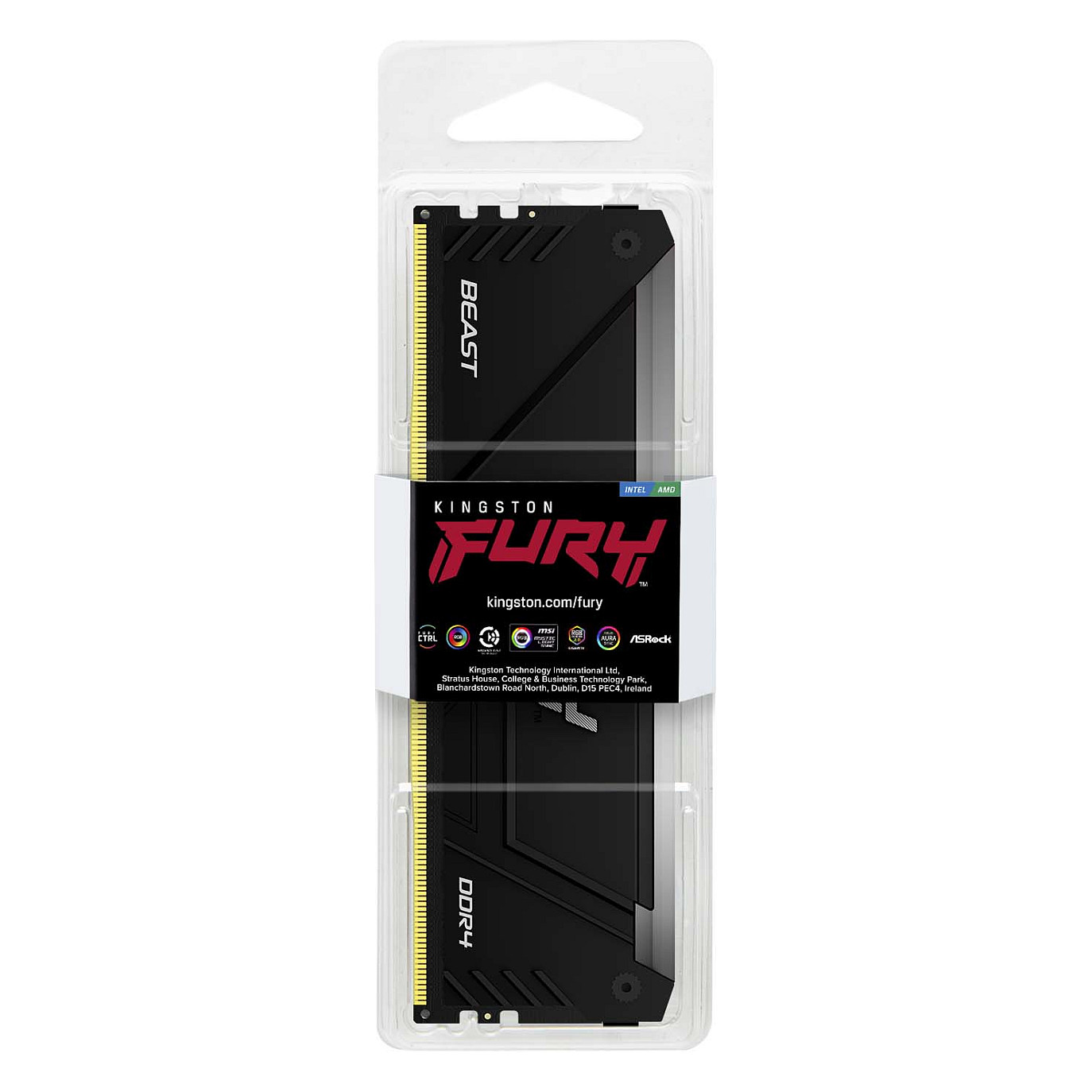 Ram Memorie DDR4 Kingston DIMM FURY Beast RGB 8GB 3600MHz CL17 - 3