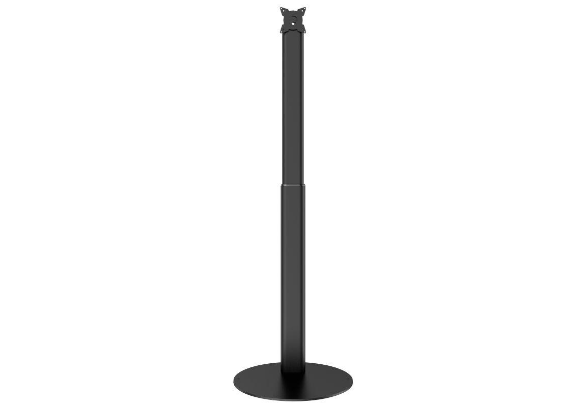 Mbajtëse për Monitor ALLNET VesaFLEX120BL / 8–24" / deri 9.1kg / VESA 75x75 & 100x100 / Lartësi e Rregullueshme / Montim në Dysheme - Zezë
