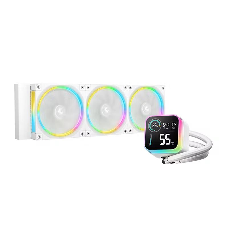 Ftohës për Procesor DeepCool LQ360 Ultra ARGB WH / 360mm / 3xFL12 ARGB / Segmented LCD - Bardhë