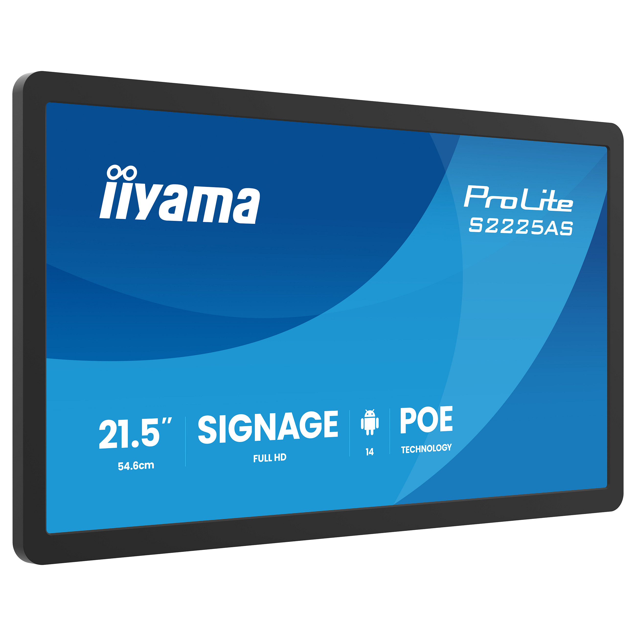 Monitor iiyama S2225AS-B1P / 21.5"/ Full HD IPS LCD / 14ms / USB - Zezë - 1