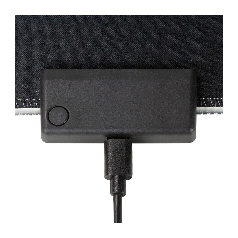 Mauspad Gaming LogiLink ID0183 / 350 x 260 x 3mm / Poliester + Gomë natyrale / RGB LED / Anti-rrëshqitës / Micro-USB - Zezë - 5