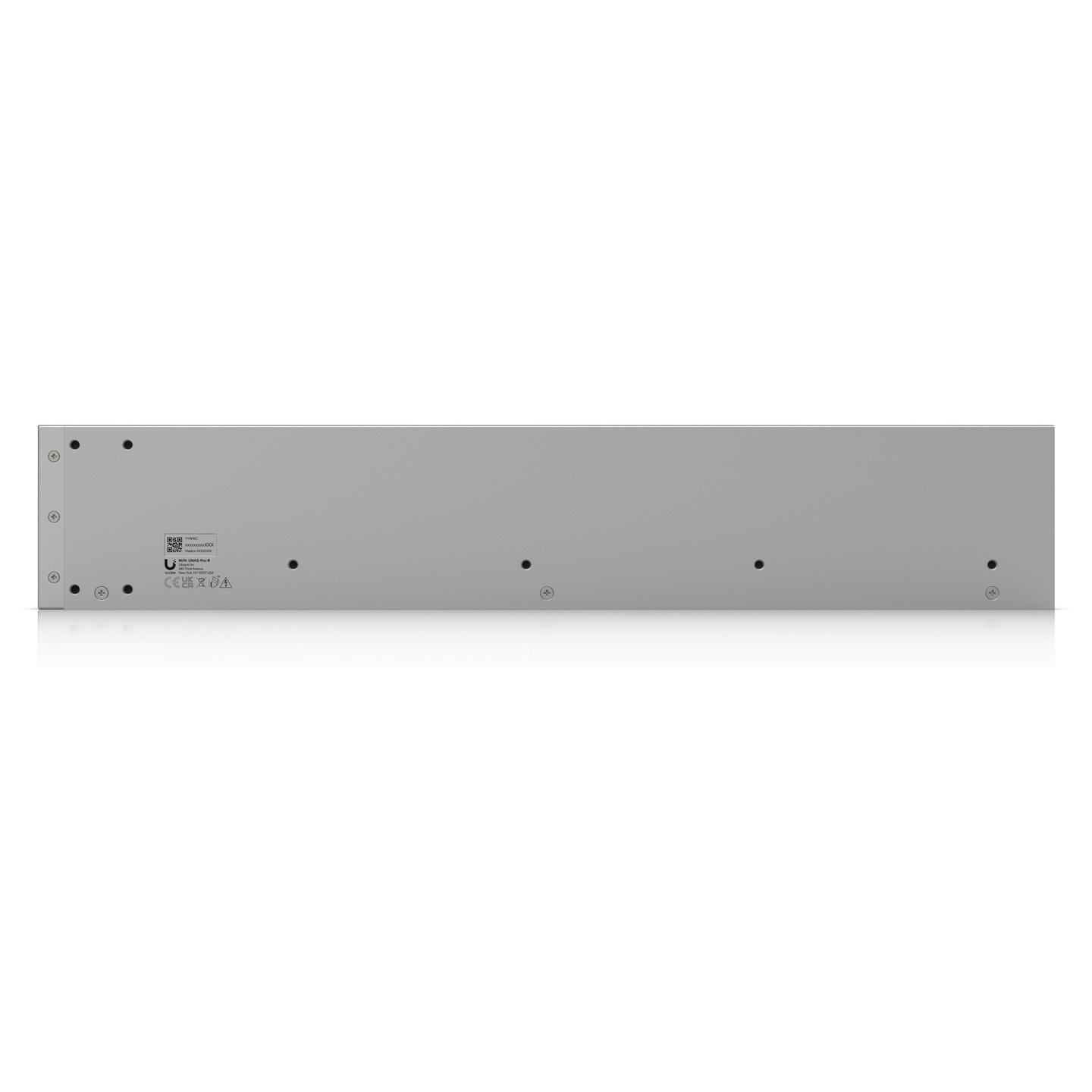 NAS Ubiquiti UniFi UNAS Pro 8, 8 Bay, 16GB RAM, 2 × 10G SFP+, 10GbE RJ45, 2U Rackmount - Gri - 3
