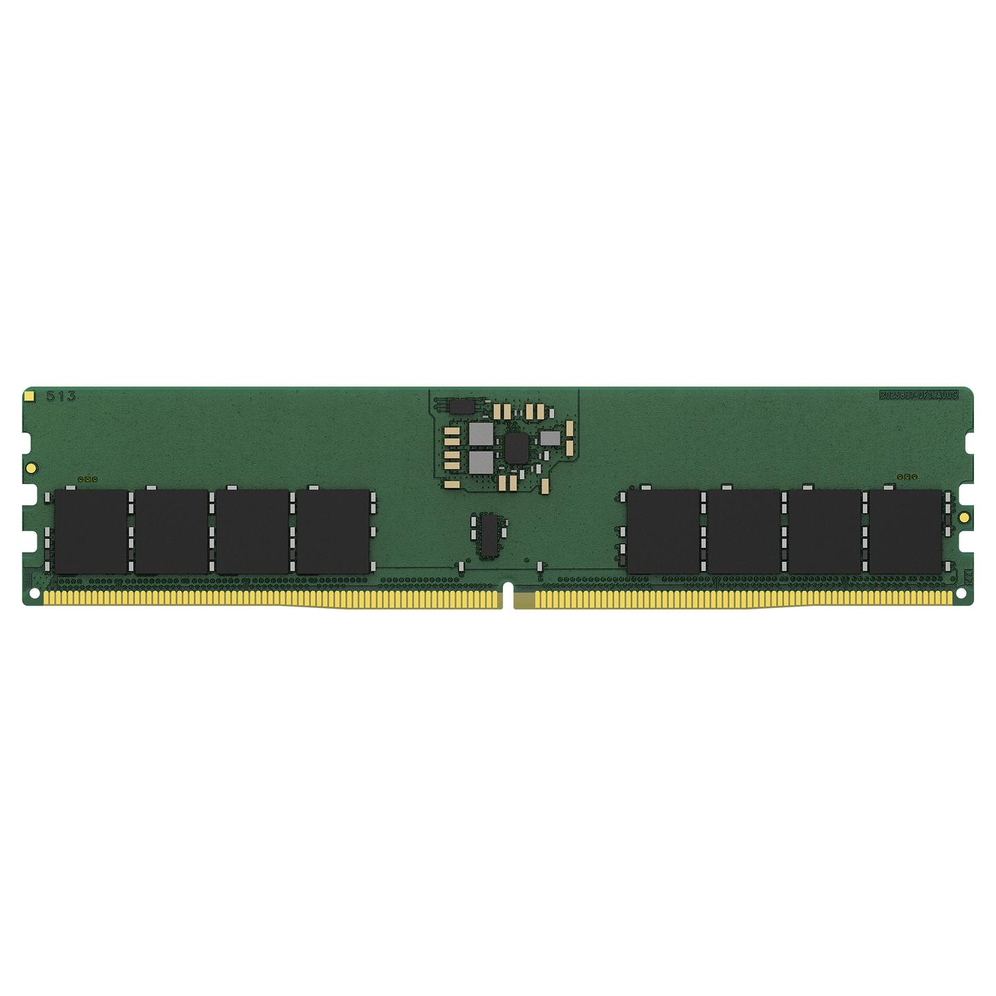 RAM Memorie DDR5 Kingston ValueRAM, 32GB, CUDIMM, 6400MHz, CL52, 1.1V, 288-pin - Gjelbër