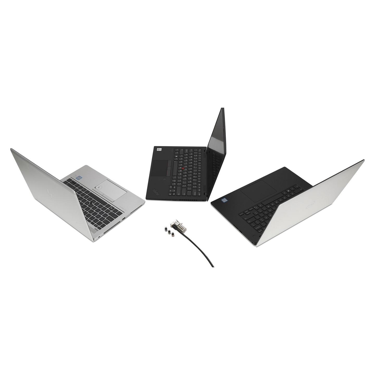Bravë Sigurie Kensington K62316WW / 3-në-1 / 1.8m / Kombinim me 4 Shifra / për Laptop - Zezë - 3