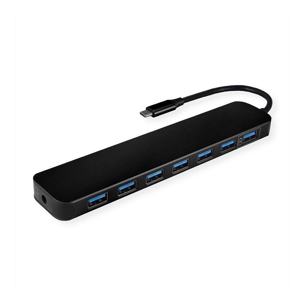 Hub VALUE 14.99.5040 / 7x USB-A / USB-C / USB 3.2 Gen 1 / 5Gbps / 0.1m – Zezë
