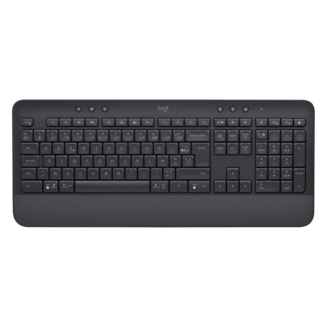 Set tastierë dhe maus pa kabllo Logitech Signature MK650 / Full Size / Dual Mode / QWERTY Francez / 5 butona / 4000 DPI - Grafit 