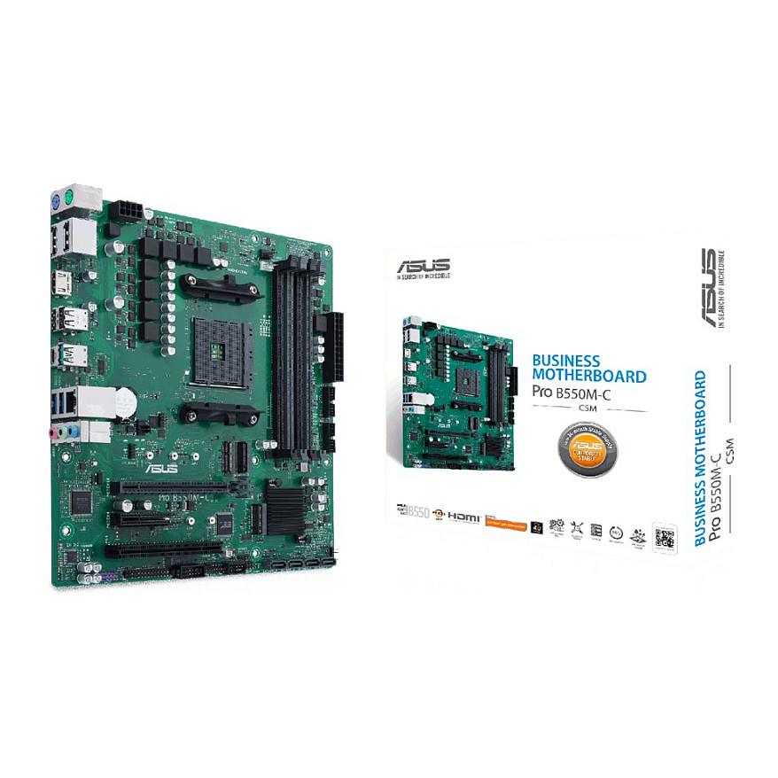 Pllakë Amë ASUS PRO B550M-C/CSM / AMD AM4 / B550 / DDR4 / Micro ATX / Gigabit LAN - 1