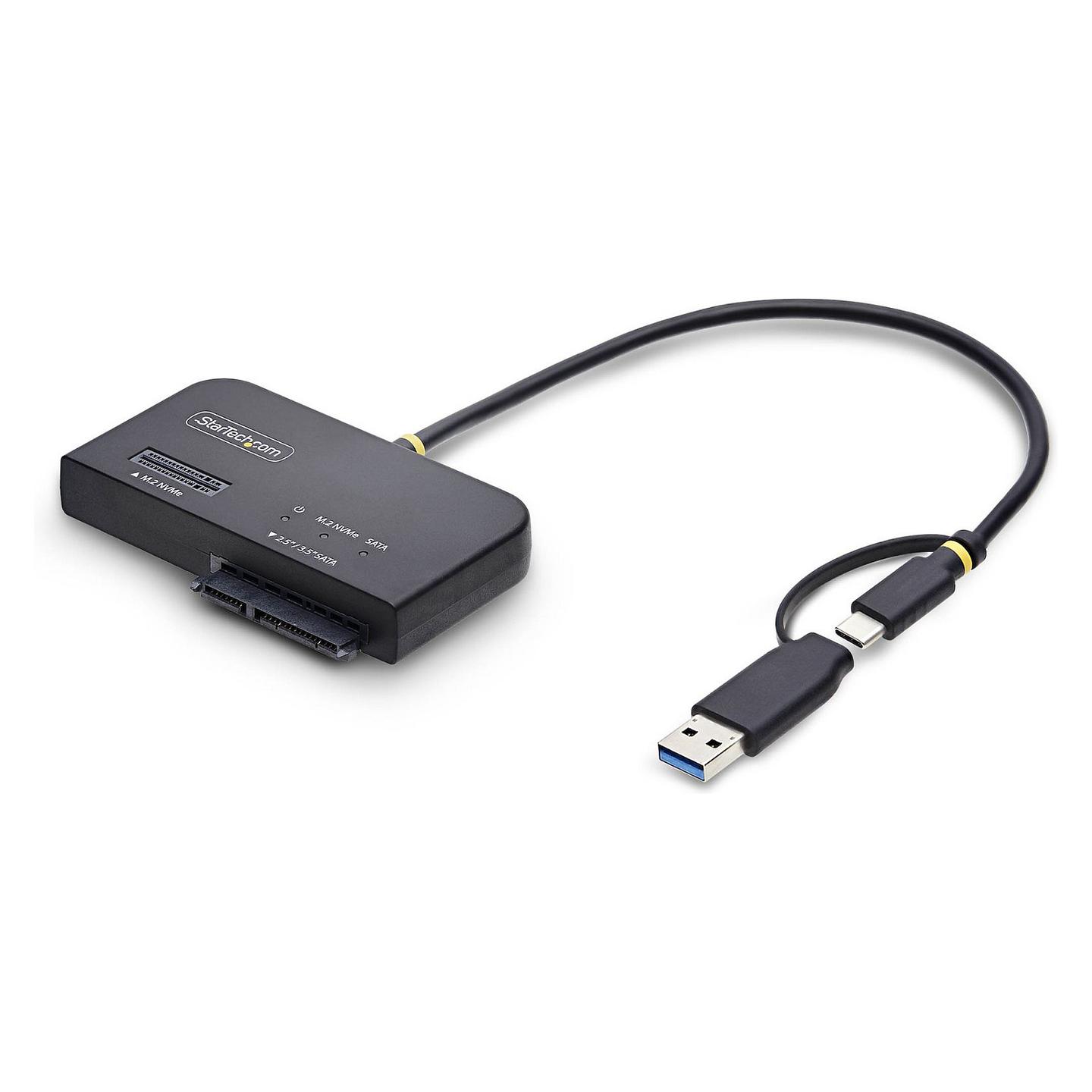 Këllëf për Disqe StarTech.com USB31CSAT3M2E, M.2 NVMe dhe SATA HDD/SSD, USB 3.2 Gen 2, 10 Gbps – Zezë