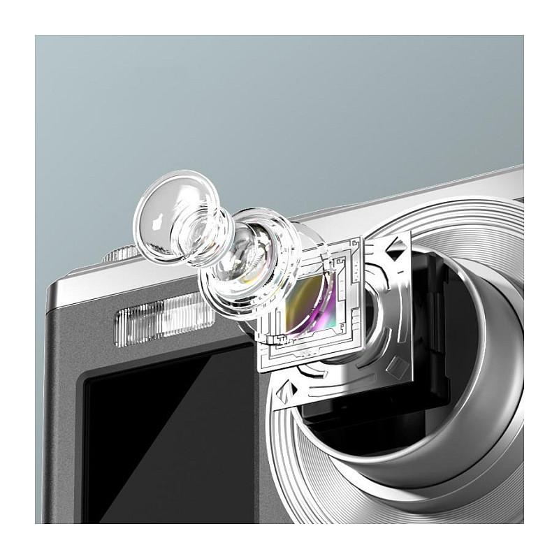 Kamerë digjitale Rollei Compactline 10x / 60MP / 10x Optical Zoom / 4K / Dual Display - Gri/Argjend - 6