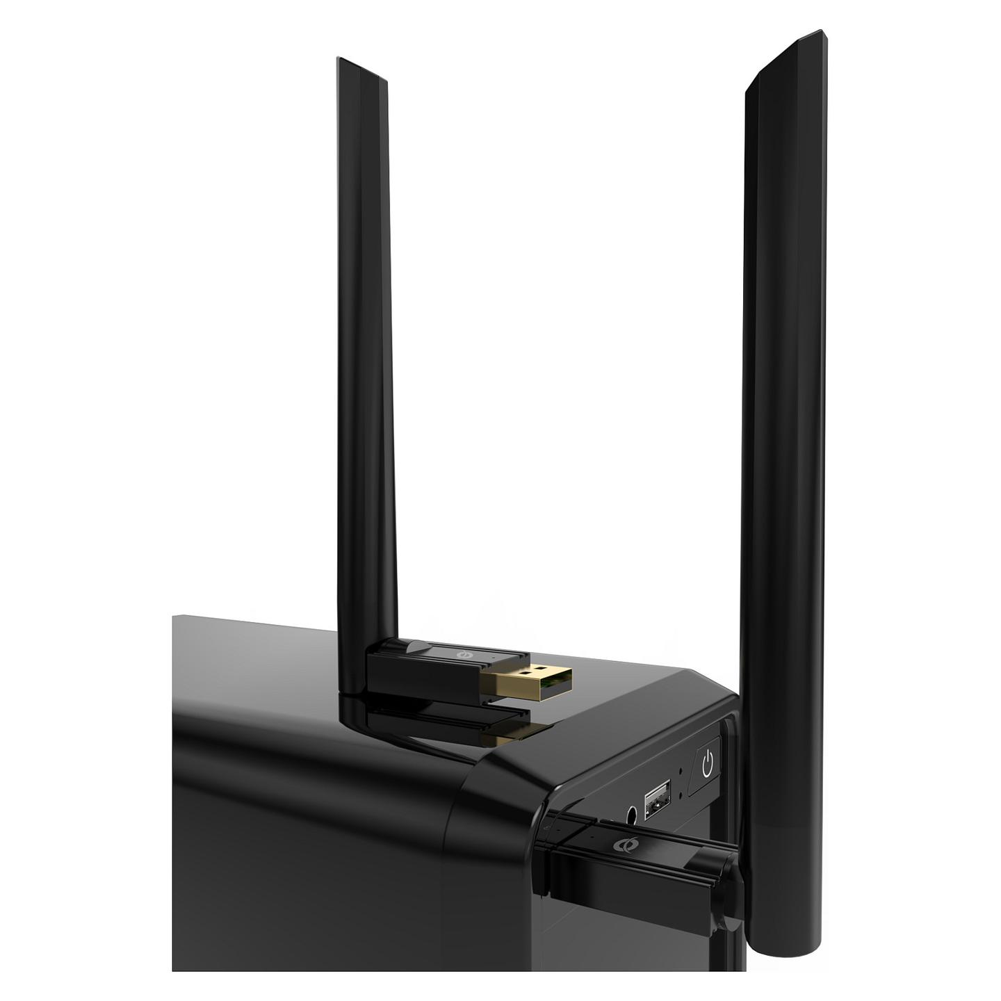 Bluetooth Conceptronic ABBY17B / Bluetooth 5.3 / Antenë e Jashtme 4 dBi / 100 m – Zezë - 3