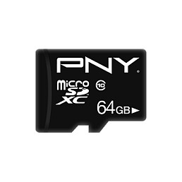 Kartë Memorie SD CARD 64GB PNY Performance Plus MicroXC  Class 10 Black - 1