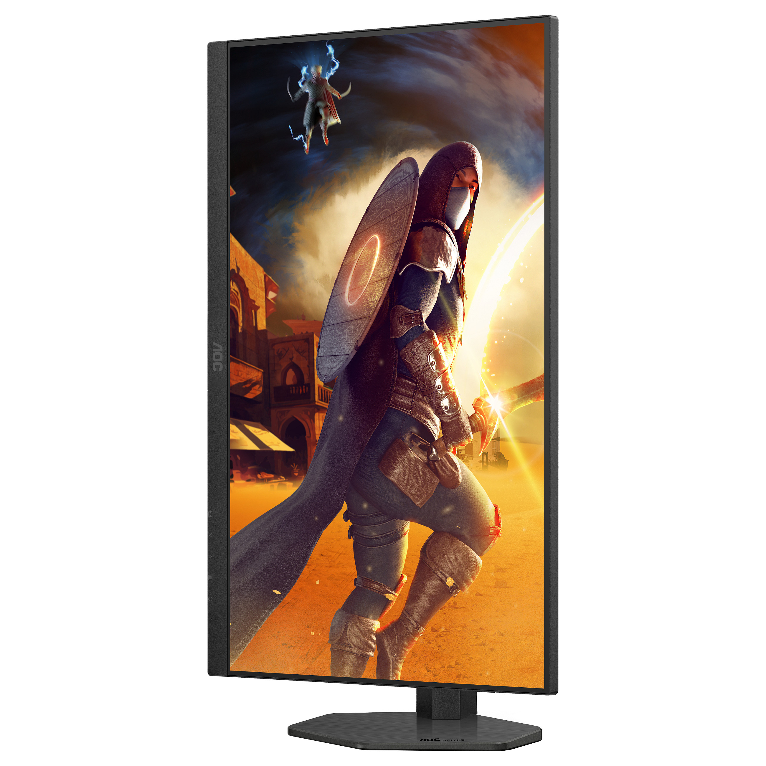 Monitor Gaming AOC Q27G4SRU / 27" / Quad HD Fast IPS / LED / 320 Hz / 0.3 ms / HDMI+USB+DP+HDCP - Zezë/Kuqe - 13