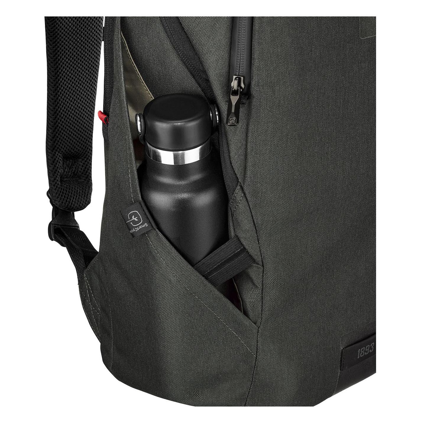 Çantë për Laptop Wenger SwissGear MX ECO Light, 16", 19 L, Ndarje për Tablet 10", Poliester i ricikluar, 0.62 kg - Gri - 3