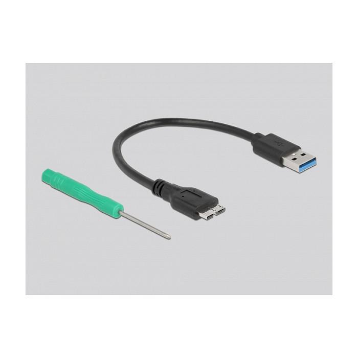 Këllëf për SSD DeLOCK 42007 / M.2 SATA / USB 3.2 Gen 2 / 6Gbps / 2230-2280 – Zezë - 4
