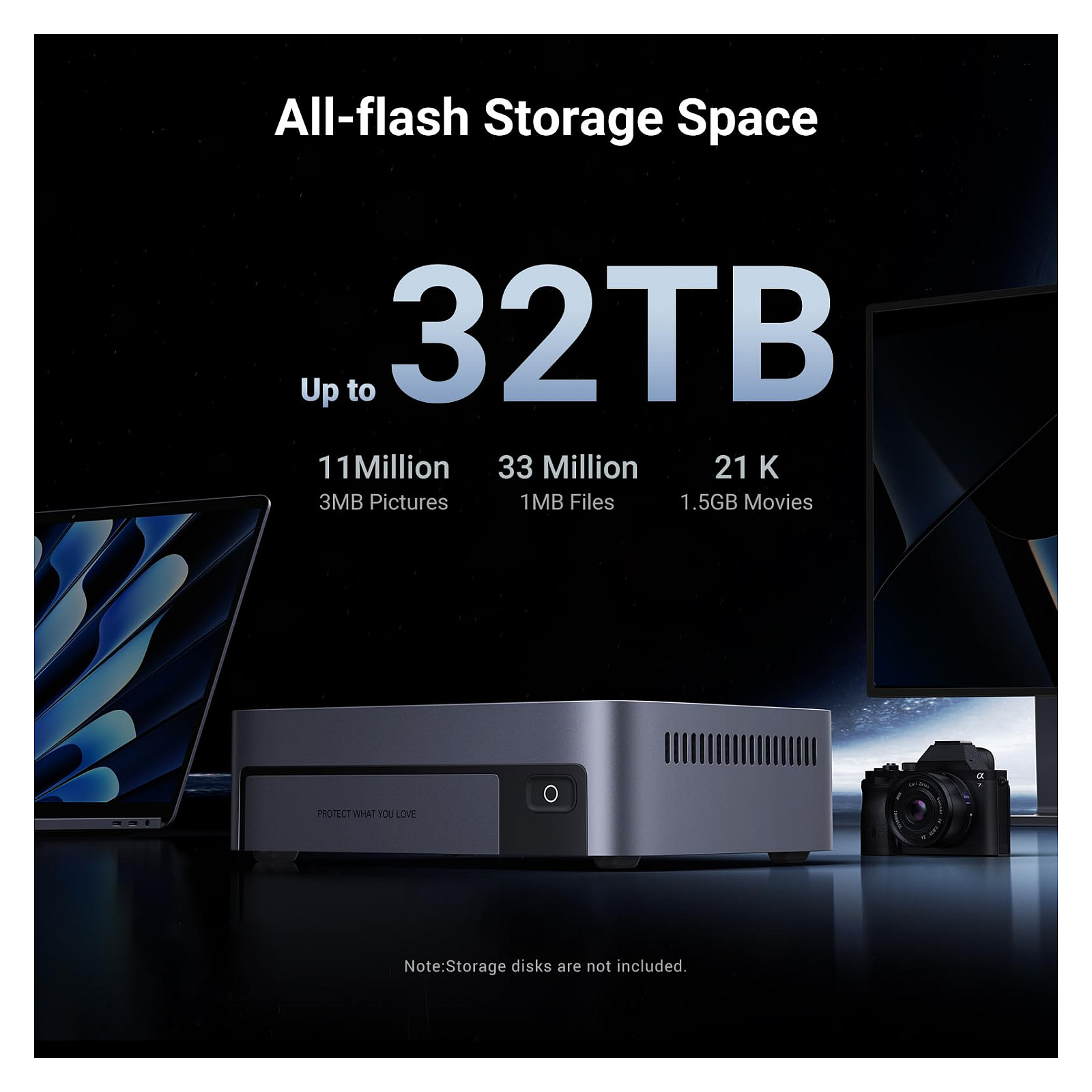 UGREEN NASync DXP480T Plus 4-Bay All-Flash NAS me Intel Core i5-1235U, 8GB DDR5, 10GbE dhe M.2 NVMe SSD - 4